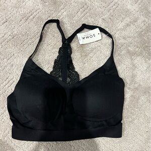 Soma black bralette with lace